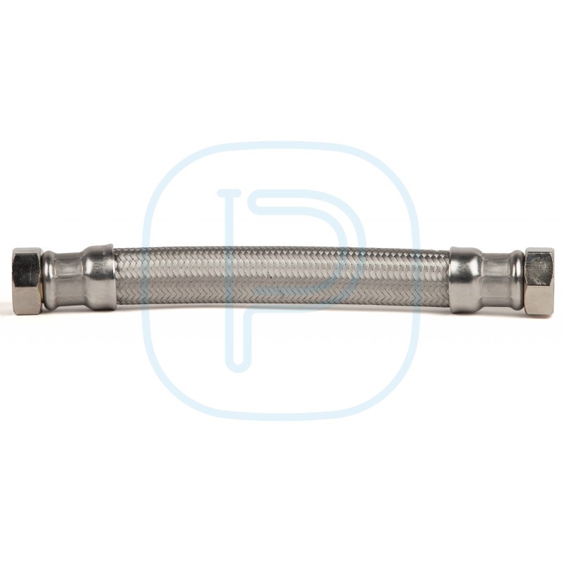 FLEXIBLE SANITAIRE TRESSE INOX. Fdroit Fcoude 1"" DN25 L700